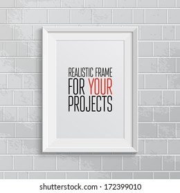 Realistic frame. Perfect for your presentations Vector illustration