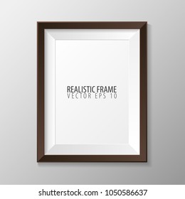 Realistic frame for your presentations. Vector illustration