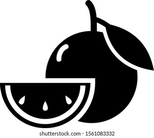 Realistic fresh orange vector illustration