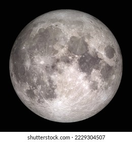 Pasos vectoriales de fondo negro de luna llena realista