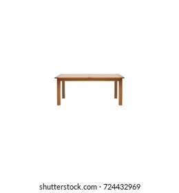 Realistic Furniture Element. Vector Illustration Of Realistic Table Isolated On Clean Background. Can Be Used As Furniture, Table And Wooden Symbols.