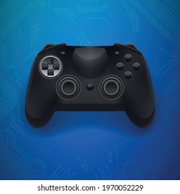 Realistic Game Controller Vector Gradient Mesh Design
