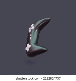 Realistic gamepad isolated on darck background. Vector illustration.