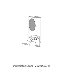 Gamepad realista e console de videogame
