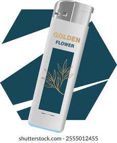 Realistic gas lighter vector illustration