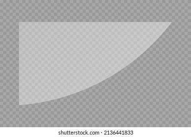 Realistic glare on glass, phone, tablet, monitor, screen on a transparent background. PNG. Vector illustration.