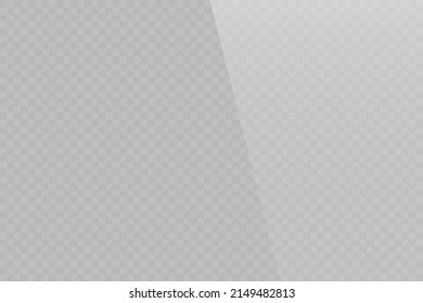 Realistic glare on glass, phone, tablet, monitor, screen on a transparent background. PNG. Vector illustration.	