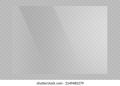 Realistic glare on glass, phone, tablet, monitor, screen on a transparent background. PNG. Vector illustration.	