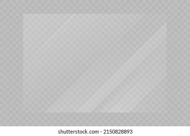 Realistic glare on glass, phone, tablet, monitor, screen on a transparent background. PNG. Vector illustration.	