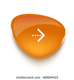 Realistic glass banner for web interface.