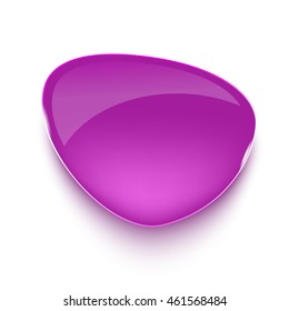 Realistic glass banner for web interface.
