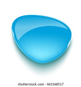 Realistic glass banner for web interface.