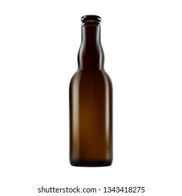 Realistic Glass Bottle Mockup