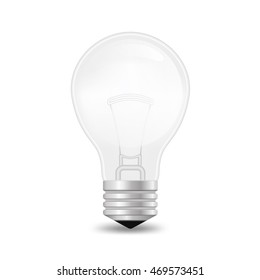 Realistic glass bulb. eps10 vector illustration