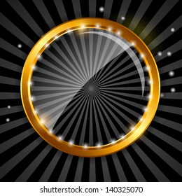  realistic glass frame. Vector illustration