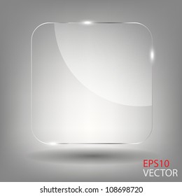 Realistic glass frames. Vector illustration