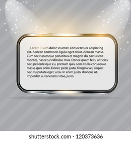 Realistic glass frames. Vector illustration