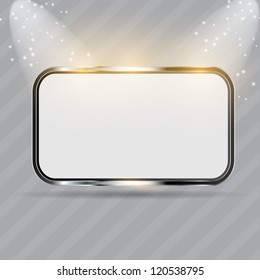 Realistic glass frames. Vector illustration