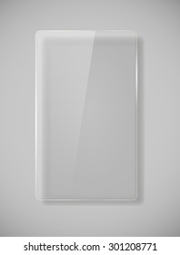 Realistic Glass Frames. Vector Illustration EPS10