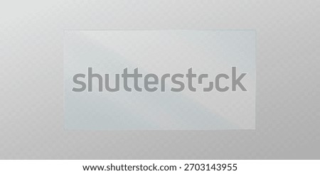 Realistic glass screen overlay transparent background PNG.