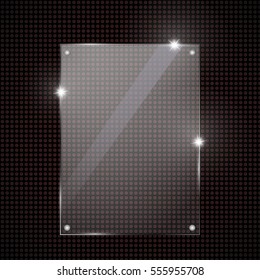 Realistic glass vector trophy awards. Vector illustration