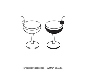  Realistic glasses set for different alcohol drinks glass vector illustration.