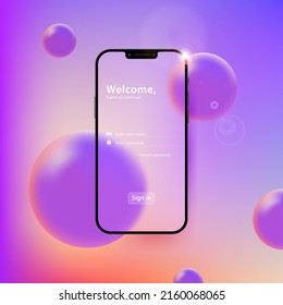 Realistische Glasmorphismus-Effekt, Vektorgrafik.