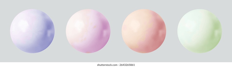 Realistic glossy  rainbow ball.Abstract 3D light bubble with glare.Geometric abstract  iridescent liquid shape.