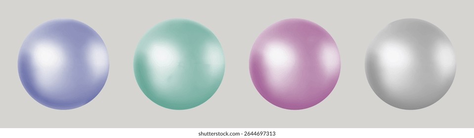 Realistic glossy  rainbow ball.Abstract 3D light bubble with glare.Geometric abstract  iridescent liquid shape.