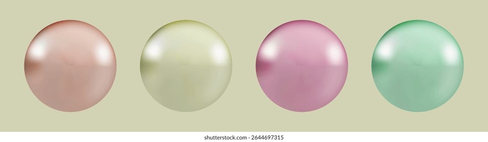 Realistic glossy  rainbow ball.Abstract 3D light bubble with glare.Geometric abstract  iridescent liquid shape.