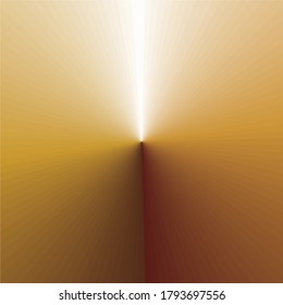 Realistic gold conical foil texture background. Yellow vector conic elegant, shiny and metal gradient template for border, frame, badge, medal design
