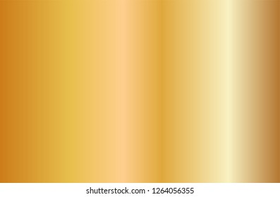Realistic gold gradient texture. Shiny golden metal foil gradient. Vector illustration
