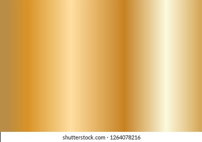 Realistic gold gradient texture. Shiny golden metal foil gradient. Vector illustration