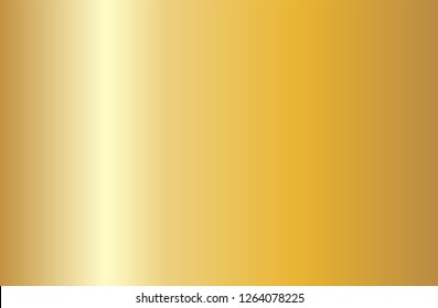 Realistic gold gradient texture. Shiny golden metal foil gradient. Vector illustration