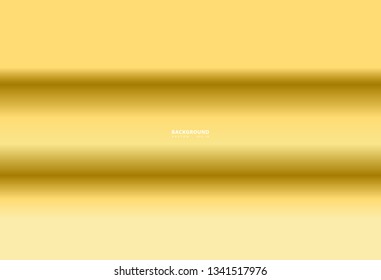 Realistic golden vector elegant. Gold foil texture background, shiny and metal gradient template for gold, frame ribbon, Abstract luxury smooth illustration wallpaper