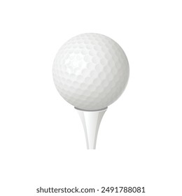 Realistic golf ball. Vector illustration