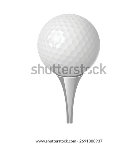 Realistic golf ball. Vector illustration