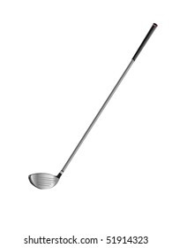 Realistic golf club - driver with silver shaft