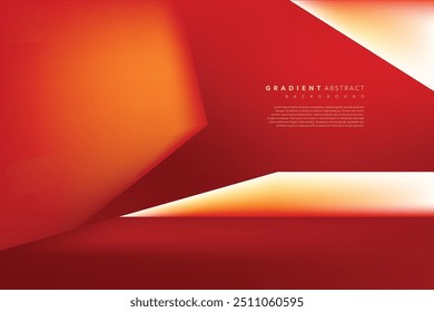realistic gradient abstract red background design