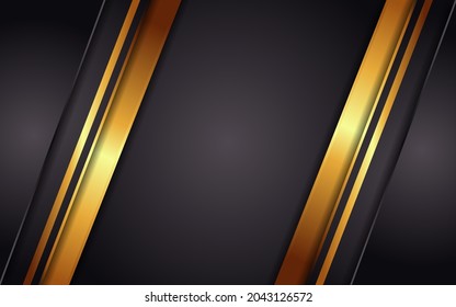 Realistic gradient golden luxury background
