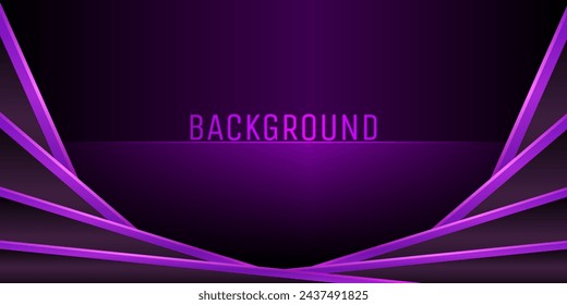 Realistic gradient luxury background, paper cut Luxury purple Background with dark metal texture.