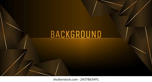 Fondo de lujo de degradado realista, fondo de oro de lujo de corte de papel con textura de metal oscuro.