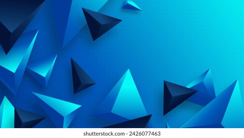 Realistic gradient polygonal background vector design in eps 10