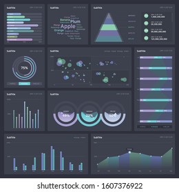 Realistic Graph Design Data Statistics Stock Vector (Royalty Free ...