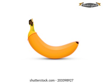 realistic graphic design of condom on banana vector, condom graphic design concept