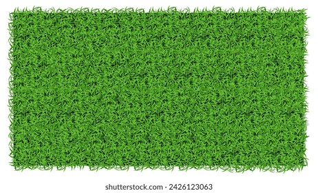 Realistic grass and garden texture background vector. Green backyard template. Realistic lawn, mead, meadow, sod and turf background. Fresh grass and green field wallpaper and cover. Vector.