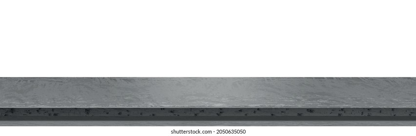 Realistic gray stone table top, background for presentation - Vector illustration