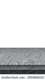 Realistic gray stone table top, background for presentation - Vector illustration