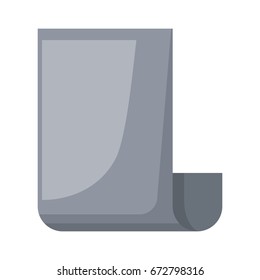 realistic grayscale silhouette of continuously sheet vector illustration