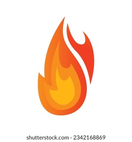 realistic great fire vector design